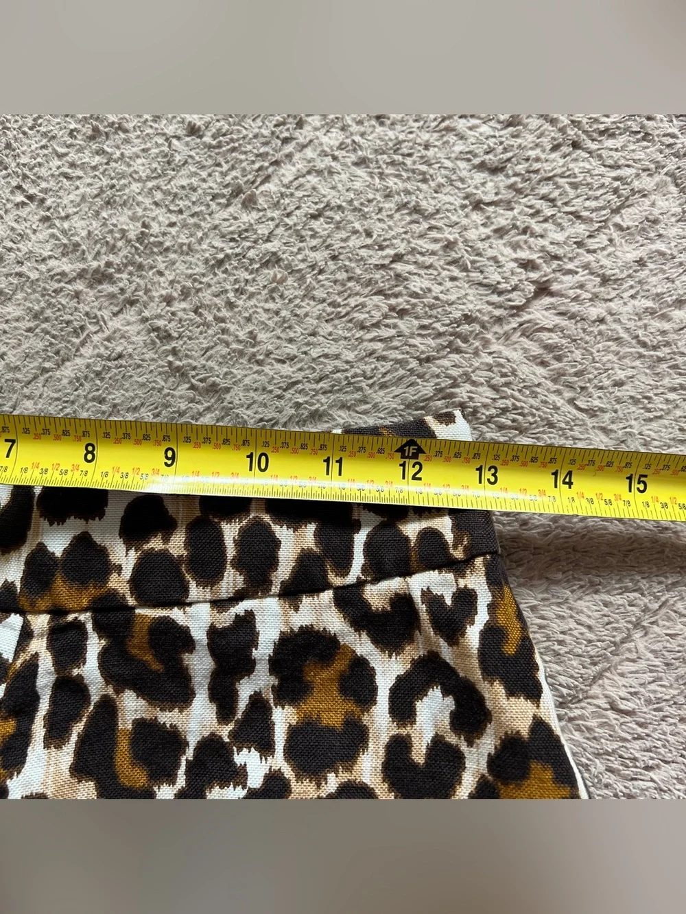 NWOT J. Crew Linen Blend Leopard‎ Print High Waist Trouser Shorts Preppy Sz 0